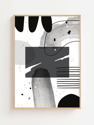 Monochrome Flow Plakat - 21 x 29.7 cm - Nellastore
