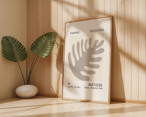 Monstera Cutout Plakat - 21 x 29.7 cm (A4) - Nellastore