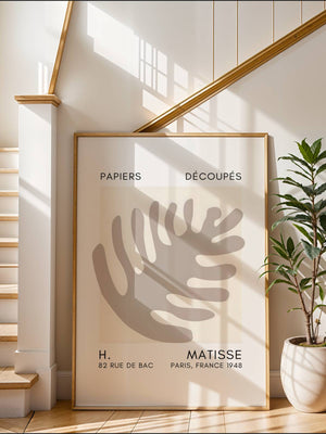 Monstera Cutout Plakat - 21 x 29.7 cm (A4) - Nellastore