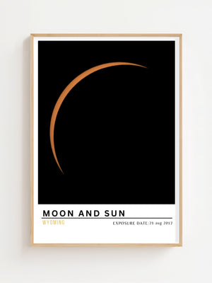 Moon and Sun Plakat - 21 x 29.7 cm (A4) - Nellastore