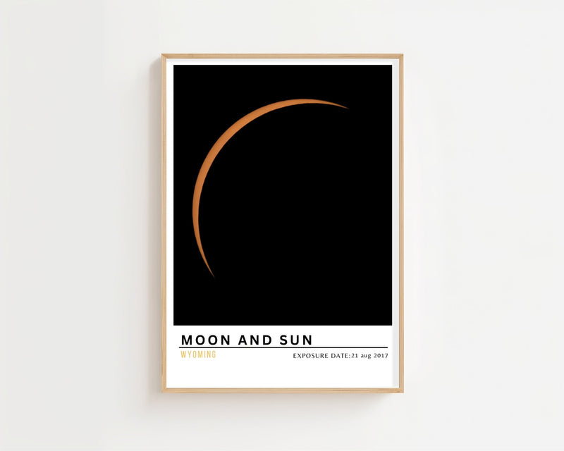 Moon and Sun Plakat - 21 x 29.7 cm (A4) - Nellastore