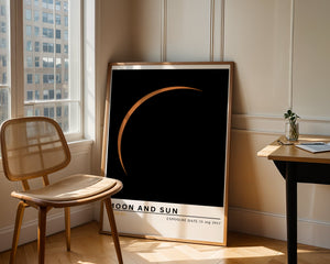 Moon and Sun Plakat - 21 x 29.7 cm (A4) - Nellastore
