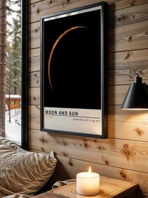Moon and Sun Plakat - 21 x 29.7 cm (A4) - Nellastore