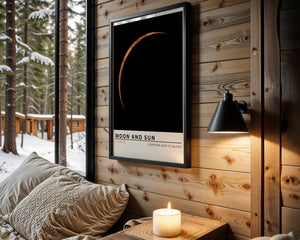 Moon and Sun Plakat - 21 x 29.7 cm (A4) - Nellastore