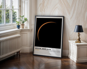 Moon and Sun Plakat - 21 x 29.7 cm (A4) - Nellastore