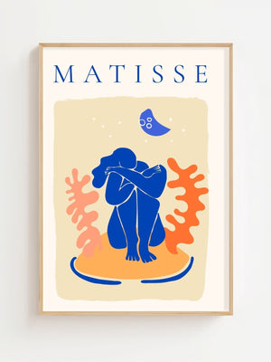 Moon Embrace Matisse Plakat - 21 x 29.7 cm - Nellastore