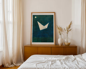 Moonlit Origami Plakat - 21 x 29.7 cm (A4) - Nellastore