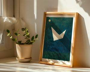 Moonlit Origami Plakat - 21 x 29.7 cm (A4) - Nellastore