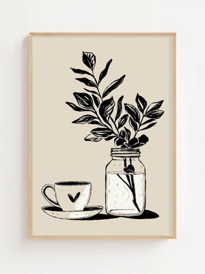 Morning Jar Plakat - 21 x 29.7 cm - Nellastore