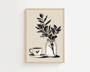 Morning Jar Plakat - 21 x 29.7 cm - Nellastore