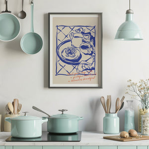 Morning Table Breakfast Plakat - 21 x 29.7 cm - Nellastore