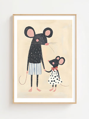 Mother Mouse Plakat - 21 x 29.7 cm (A4) - Nellastore