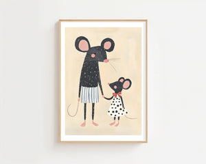 Mother Mouse Plakat - 21 x 29.7 cm (A4) - Nellastore
