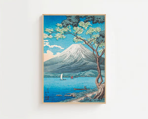 Mount Fuji From Lake Yamanaka Plakat - 21 x 29.7 cm (A4) - Nellastore
