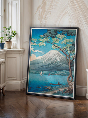 Mount Fuji From Lake Yamanaka Plakat - 21 x 29.7 cm (A4) - Nellastore