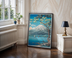 Mount Fuji From Lake Yamanaka Plakat - 21 x 29.7 cm (A4) - Nellastore
