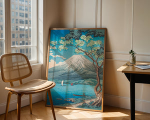 Mount Fuji From Lake Yamanaka Plakat - 21 x 29.7 cm (A4) - Nellastore