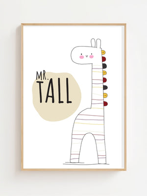 Mr. Tall Plakat - 21 x 29.7 cm (A4) - Nellastore