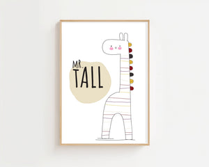 Mr. Tall Plakat - 21 x 29.7 cm (A4) - Nellastore