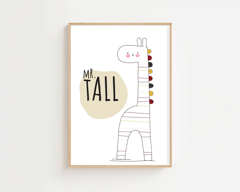 Mr. Tall Plakat - 21 x 29.7 cm (A4) - Nellastore
