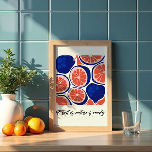 Nature’s Candy Citrus Plakat - 21 x 29.7 cm - Nellastore