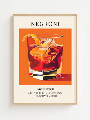 Negroni Plakat - 21 x 29.7 cm (A4) - Nellastore