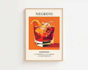Negroni Plakat - 21 x 29.7 cm (A4) - Nellastore