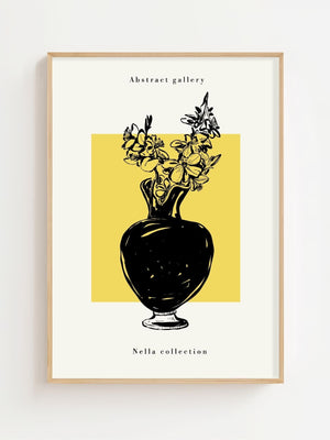 Nella Vase Plakat - 21 x 29.7 cm - Nellastore