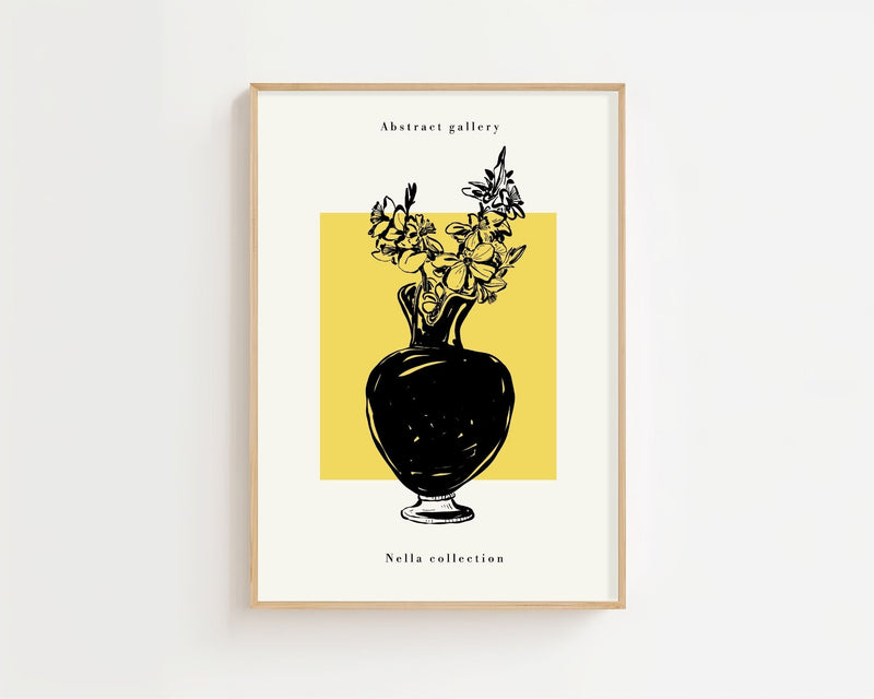Nella Vase Plakat - 21 x 29.7 cm - Nellastore