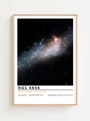 NGC 4656 Galaxy Plakat - 21 x 29.7 cm (A4) - Nellastore