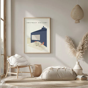 Nordic Patio House Plakat - 21 x 29.7 cm - Nellastore
