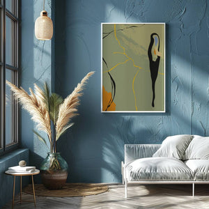 Olive Figure Plakat - 21 x 29.7 cm - Nellastore