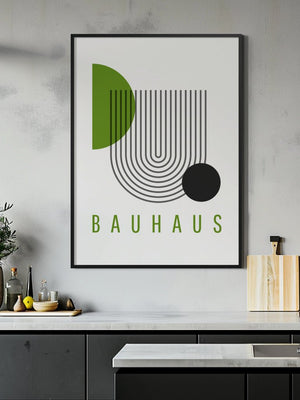 Olive Loop Bauhaus Plakat - 21 x 29.7 cm - Nellastore