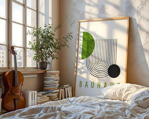 Olive Loop Bauhaus Plakat - 21 x 29.7 cm - Nellastore