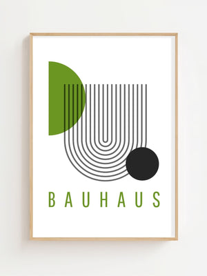 Olive Loop Bauhaus Plakat - 21 x 29.7 cm - Nellastore