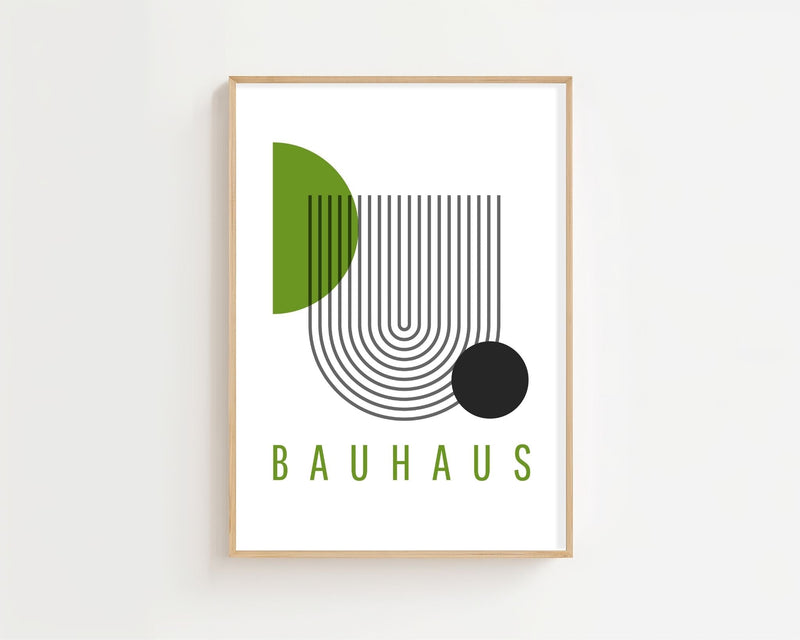 Olive Loop Bauhaus Plakat - 21 x 29.7 cm - Nellastore
