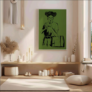 Olive Mirror Plakat - 21 x 29.7 cm - Nellastore