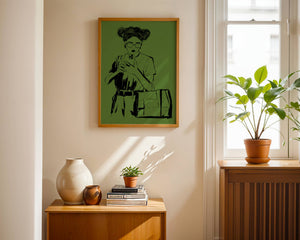 Olive Mirror Plakat - 21 x 29.7 cm - Nellastore