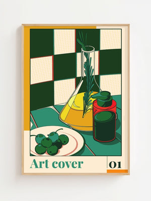 Olive Oil Still Life Plakat - 21 x 29.7 cm - Nellastore