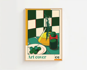 Olive Oil Still Life Plakat - 21 x 29.7 cm - Nellastore
