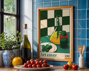Olive Oil Still Life Plakat - 21 x 29.7 cm - Nellastore