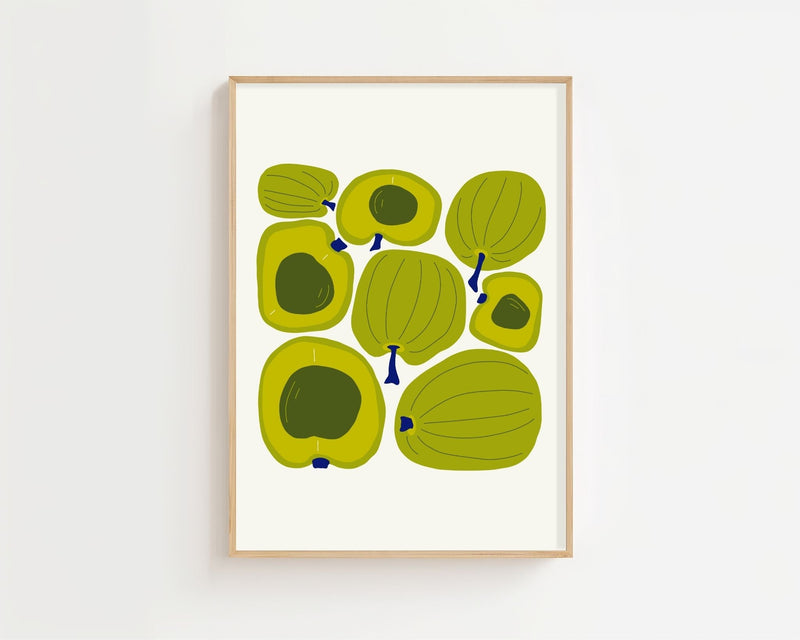 Olive Orchard Graphic Plakat - 21 x 29.7 cm - Nellastore