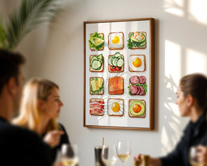 Open Sandwich Grid Plakat - 21 x 29.7 cm (A4) - Nellastore