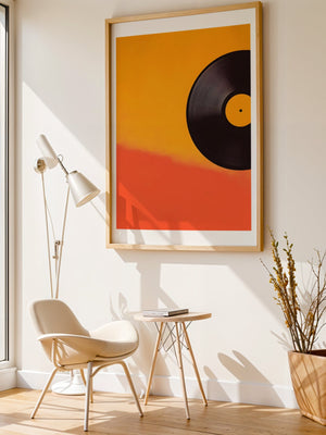 Orange Vinyl Plakat - 21 x 29.7 cm (A4) - Nellastore