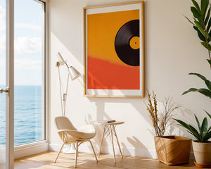Orange Vinyl Plakat - 21 x 29.7 cm (A4) - Nellastore