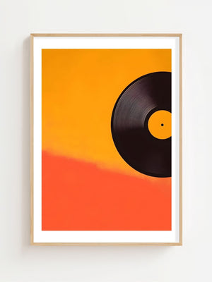 Orange Vinyl Plakat - 21 x 29.7 cm (A4) - Nellastore