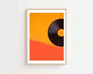 Orange Vinyl Plakat - 21 x 29.7 cm (A4) - Nellastore