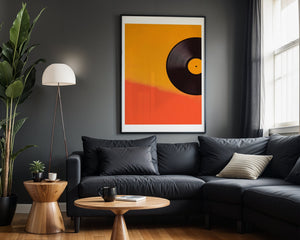 Orange Vinyl Plakat - 21 x 29.7 cm (A4) - Nellastore