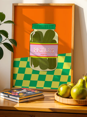Organic Pickles Jar Plakat - 21 x 29.7 cm - Nellastore