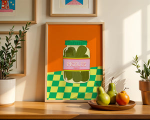 Organic Pickles Jar Plakat - 21 x 29.7 cm - Nellastore